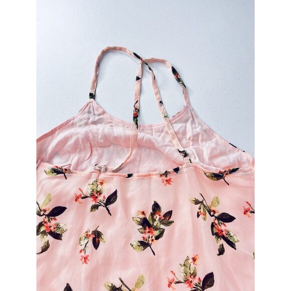 ABERCROMBIE & FITCH Women's Pink Floral Spaghetti Strap Mini Dress XS - Picture 4 of 7